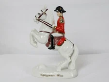 ANTIQUE LEVADE LIPIZZANER HORSE RIDER