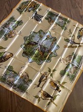 VINTAGE MO-REY 28  SQUARE EXOTIC BIRDS SCARF NOS