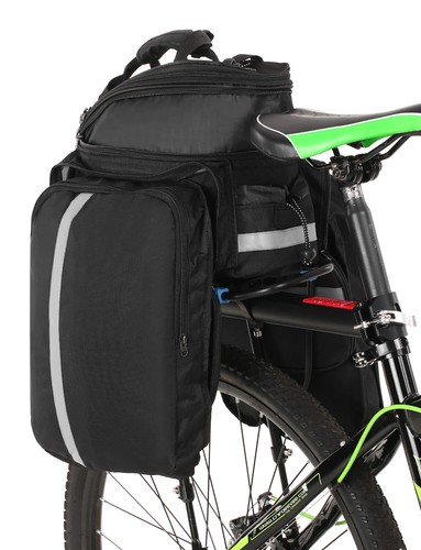 Bolsa de Bicicleta 13L Multifuncional Bicicleta Asiento Trasero Bolsa de Maletero Exterior Bolso de Mano - Imagen 17 de 28