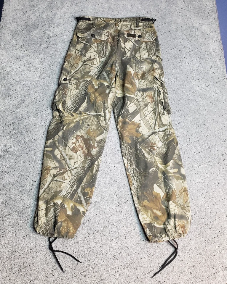 Liberty Camo Cargo Pants Mens 32 Realtree Hardwoods Hunting Adjustable Waist - Image 3 of 4