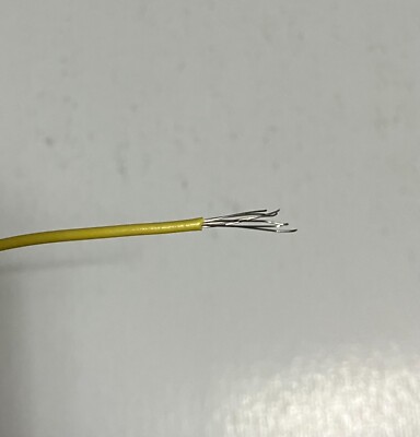 10' LENGTH OF 22-GAUGE YELLOW PVC INSULATED WIRE-Plex  LIONEL, Flyer, Marx etc