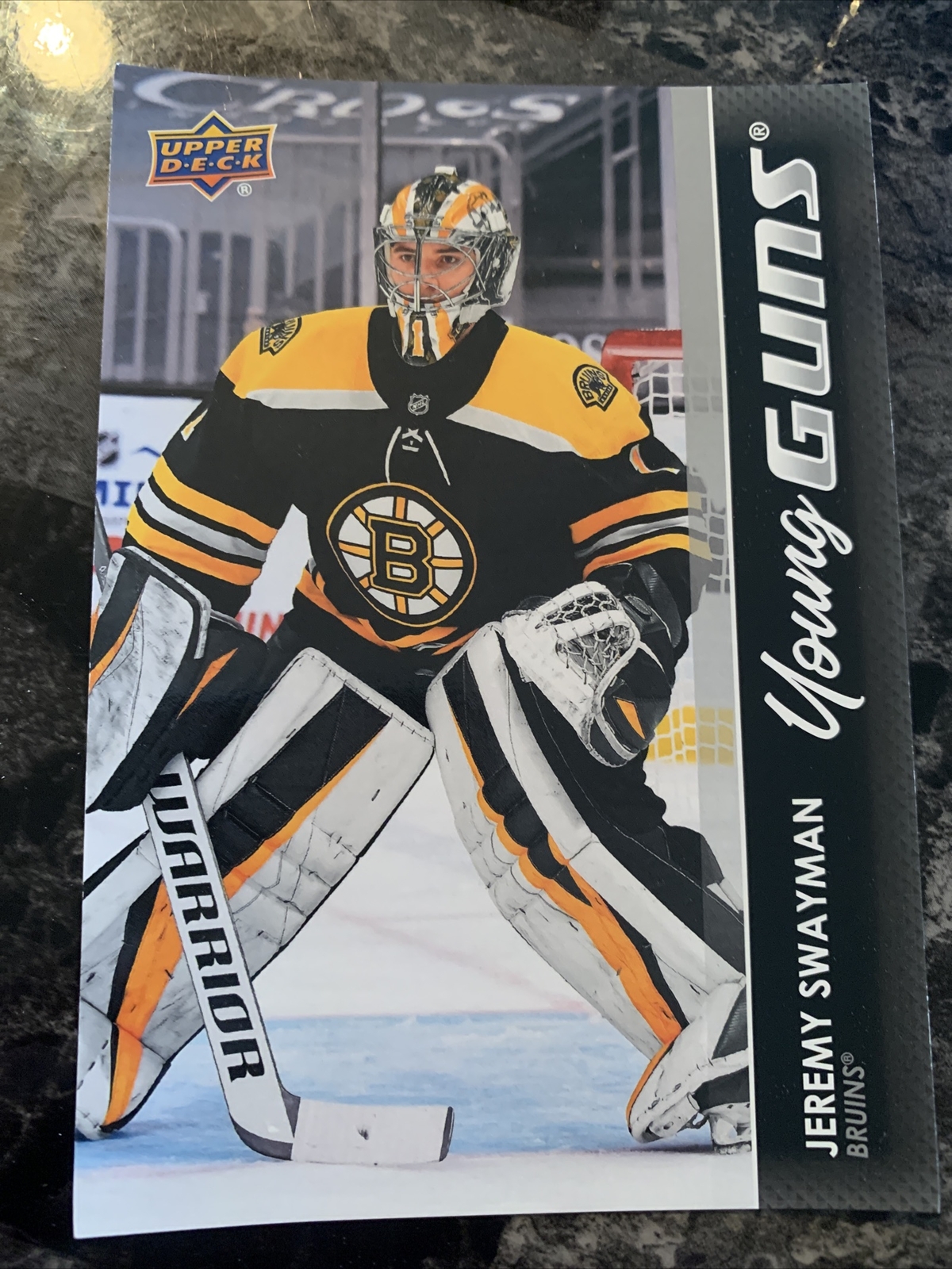 Jeremy Swayman   2021-22 upper deck hockey young guns rookie Oversize #226
