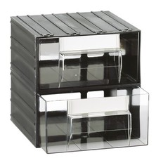 Cassettiera modulare porta minuteria - modello T/42 con 2 cassetti trasparenti