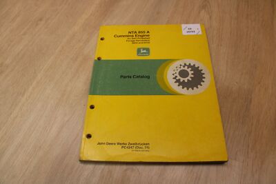 John Deere NTA855A Cummins Engine 6810.6910 Parts Catalog PC4247  1991 xx20793