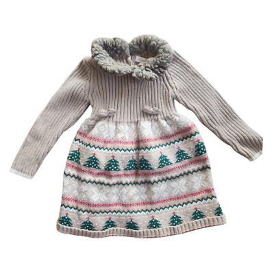 Tommy Bahama Aspen Fair Isle Ribbed Sweater Dress Christmas Girl 24 Months  | eBay