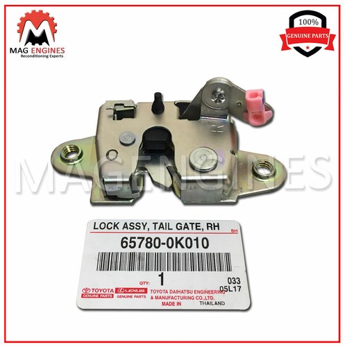 65780-0K010 GENUINE OEM LOCK ASSY, TAIL GATE, RH 657800K010 | eBay