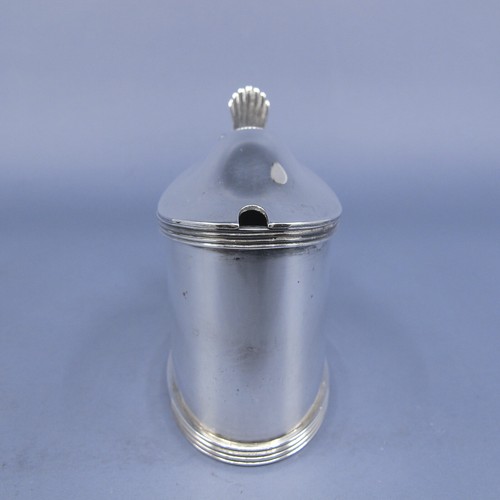 William Hutton & Sons 19c Pair Georgian Style Mustard Pots Cobalt Glass Liners - Picture 9 of 12