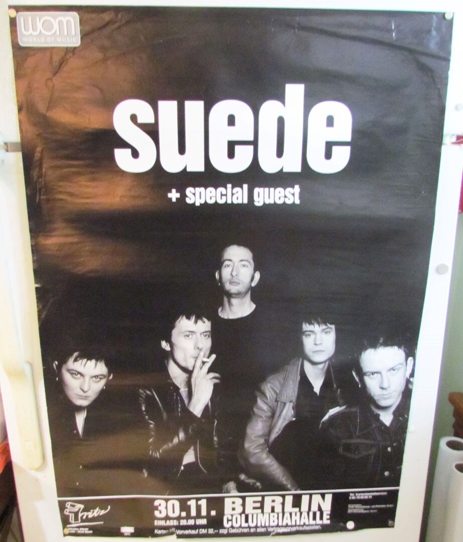 SUEDE GERMAN ROCK CONCERT TOUR POSTER BERLIN GERMANY VINTAGE UK ROCK BAND eBay