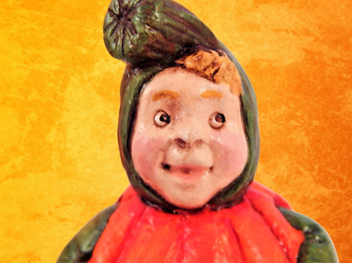 Disfraz Calabaza Niño Truco o Trato Estatuilla De Colección AJ 92 Cerámica Lindo Sin Cicatriz - Imagen 2 de 8