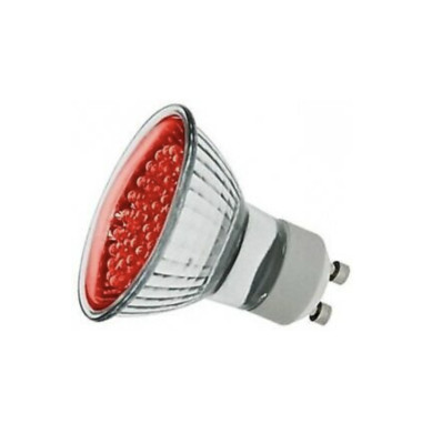 Knightsbridge GU10 LED 1W PAR16 x farbige rote LEDs Strahler