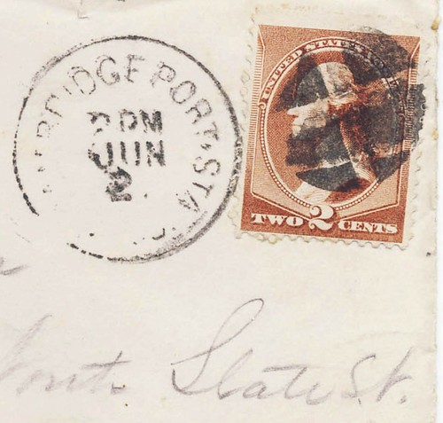 US 1883 Postal History Banknote Cover #210 Bridgeport CT to Concord, NH Z - Picture 2 of 3