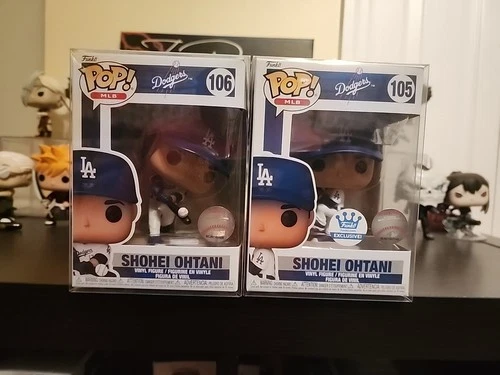 Funko Pop! Vinyl: Shohei Ohtani MLB Dodgers 105 And 106 With Soft Protecters