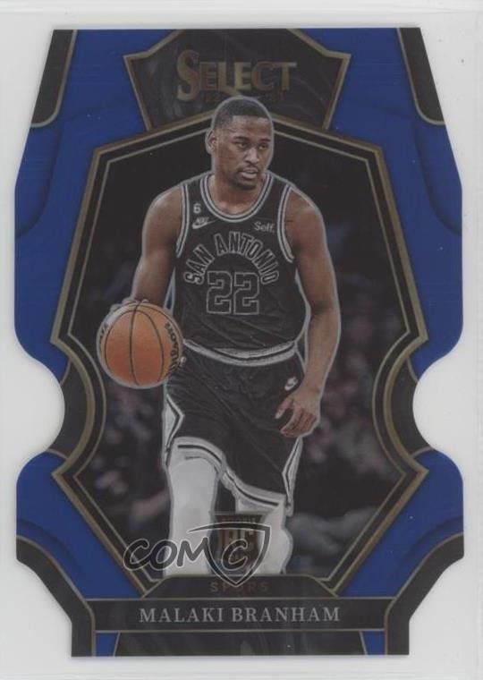 2022 Select Premier Level Blue Prizm Die-Cut /249 Malaki Branham Rookie RC 11es