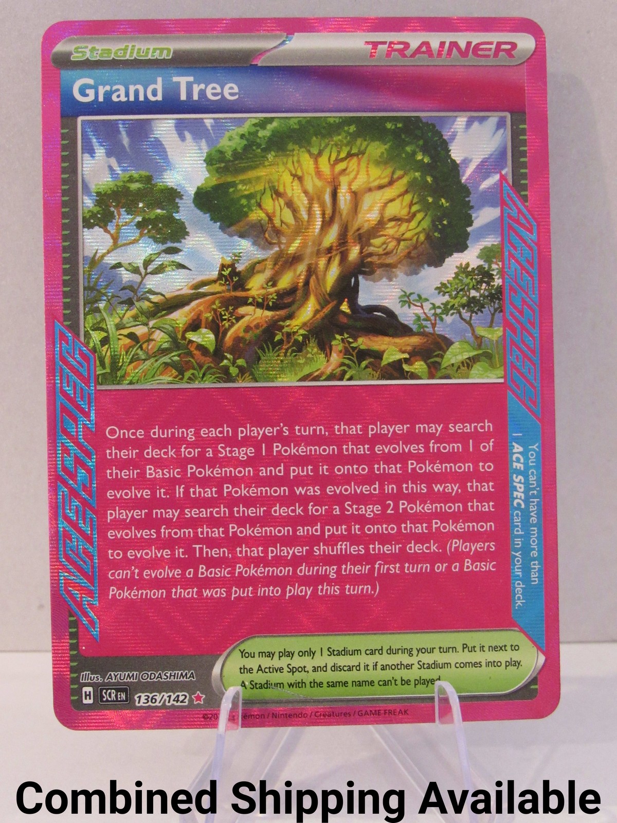 Grand Tree 136/142 SV07: Stellar Crown NM Holo English 15219