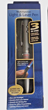 1 New 3 in 1 LED LIGHT, RED LASER POINTER,  PEN Combo, with Case, 5 mW Power
