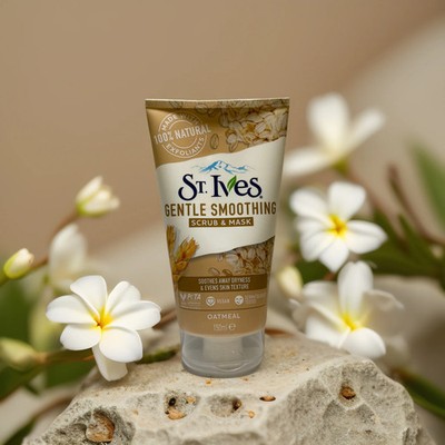 Soothing Texture Renewal  Oatmeal Face Scrub & Mask by St. Ives   5.0 fl oz