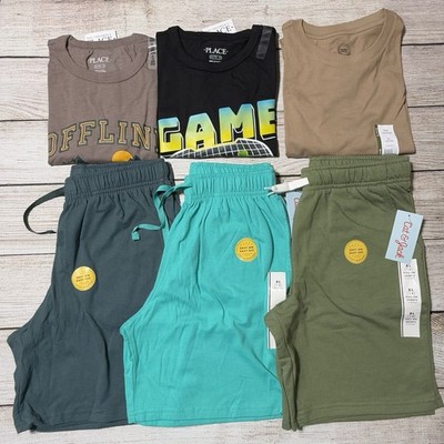 Boy Size 14 Lot Of Clothes For Spring/Summer. NWT! 3 S/S Shirts And 3 Shorts
