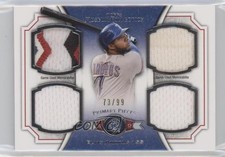 2012 Topps Museum Collection Primary Pieces Quad Relics 73/99 Elvis Andrus 05fv