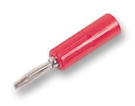 DELTRON ENCLOSURES - Plug, 4mm, Triple Contact, Red