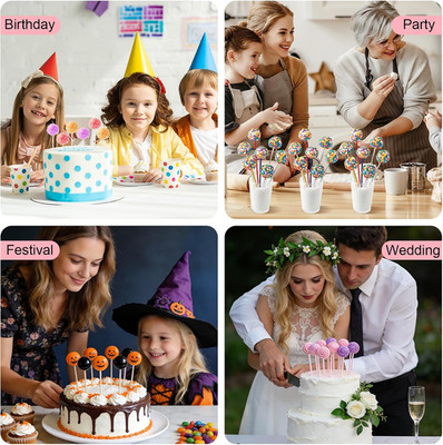 355pcs Cake Pop Mold Kit, Cakepop Molds Shapes with Cake Pop Cutter and Pushe...