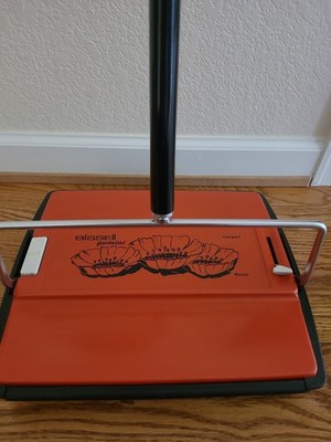 **RARE** Bissell's Vintage Gemini Poppy Carpet Sweeper Grand Rapids Michigan MCM