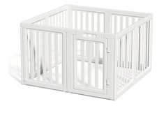 Adjustable Indoor Dog Playpen, DIY Pet Enclosure 30.3" 8 Panel
