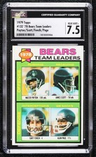 1979 Topps Team Leaders Walter Payton James Scott Gary Fencik CGC 7.5 HOF a3x
