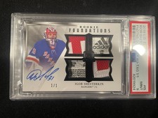 2019-20 Upper Deck The Cup Rookie Patch Auto Igor Shesterkin 1/1 Foundations PSA