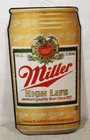 Vintage Miller High Life Beer Can Metal Sign