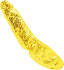 Pépite d'or naturelle d'Alaska 0,3958 gramme --- (#80670) - Pépite d'or d'Alaska