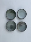 Frankoma Pottery 4-Piece Aztec Mayan Saucer Plates Woodland Moss Green 7E