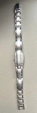 Vintage Royalton Women Hidden Slide Silver Tone Clasp Watch New Battery NWOT