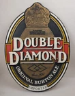 Vintage Double Diamond Burton Ale Beer Foam Sign Rare 27" x 20" Bar Pub Mancave