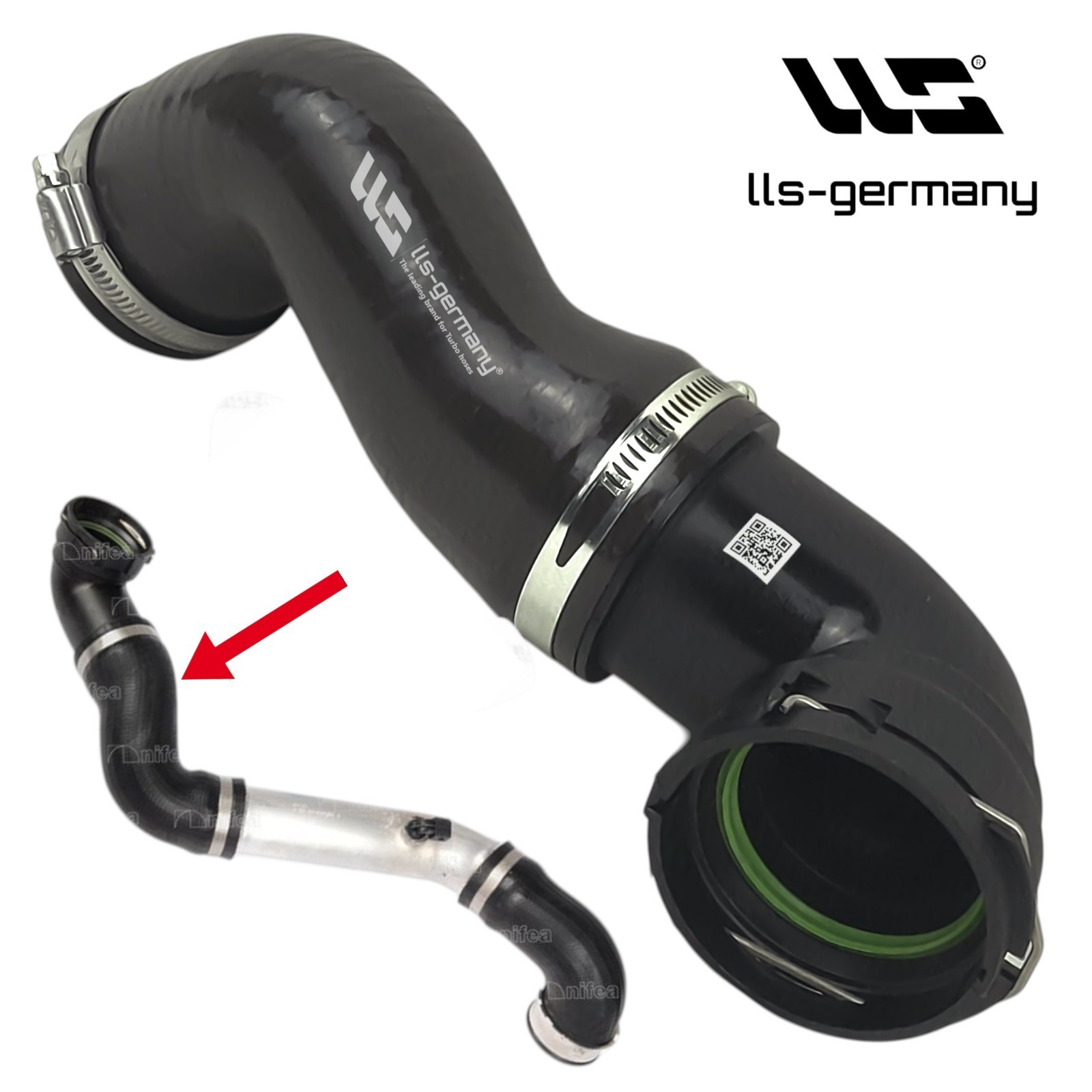 Upper Charge Air Hose AGR For BMW X3 E83 3.0D 3.0SD 11613415784 Turbo Hose
