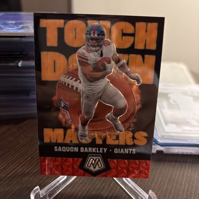 2020 Panini Mosaic - Touchdown Masters Saquon Barkley #TM6 orange/25! bc26