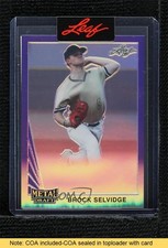 2021 Leaf Metal Draft 1990 Auto 1/1 Brock Selvidge #LA-BS1 READ 2q0