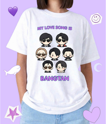 BTS BANGTAN CHIBI T-SHIRT SWIM ARIRANG CONCERT FANMADE GIFT FOR