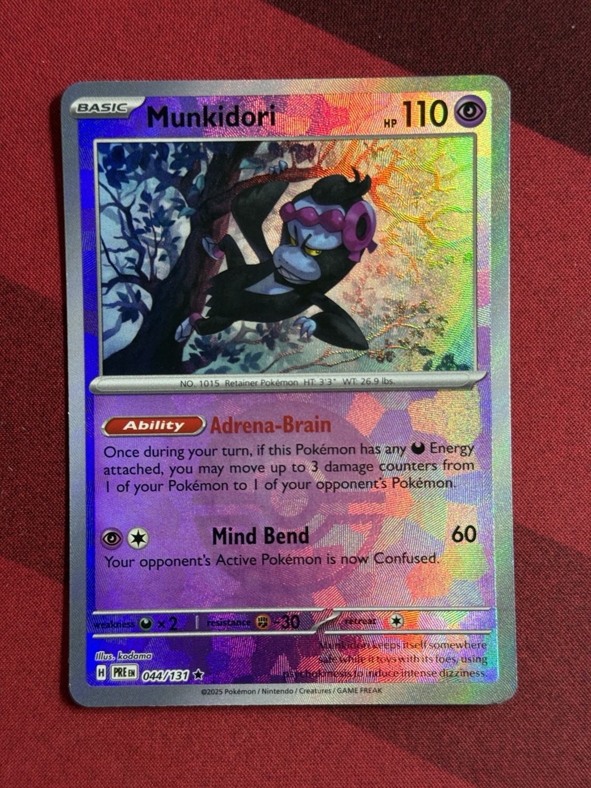 Munkidori (Poke Ball Pattern) 044/131 Sv: Prismatic Evolutions NM/LP Pokémon