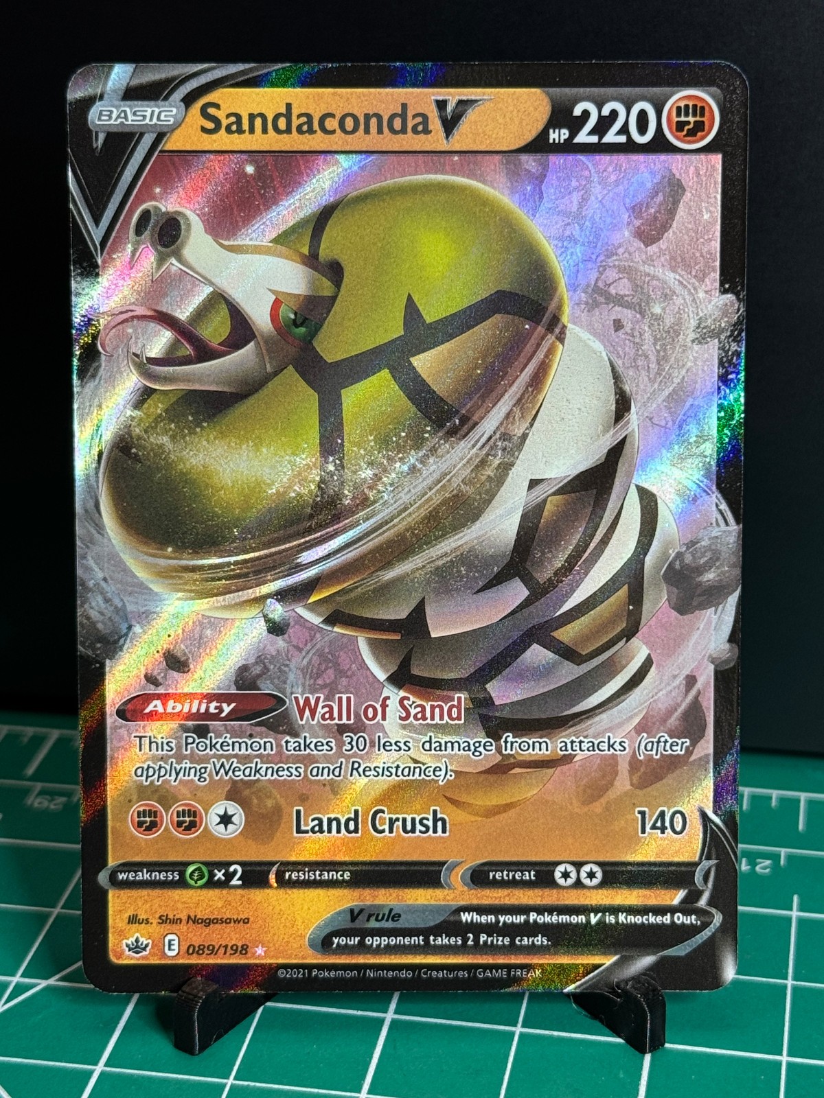 Pokemon Sandaconda V 089/198 Ultra Rare Battle Styles NM Pokemon Card