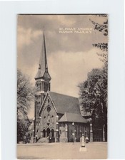 Postcard St. Paul's Church Hudson Falls New York USA