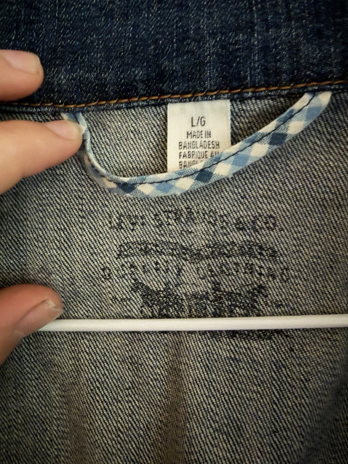 Levi Strauss & Co. Women's Blue Denim Jean Jacket Collared Button Pockets Size L