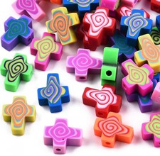 Crafting Beads Set: 1000 Colorful Spiral Polymer Clay for Jewelry Design
