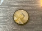 NATIVE AMERICAN Bremerton, Washington Glass Paperweight VINTAGE w/ Felt Backing — photo 2