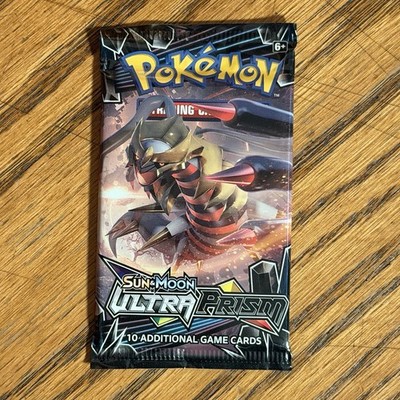 POKEMON SUN & MOON ULTRA PRISM Sealed 10-Card BOOSTER PACK (Giratina Art) 