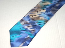 J. GARCIA GEOMETRIC  COLLECTION 62 men's tie 100 Silk Made in China