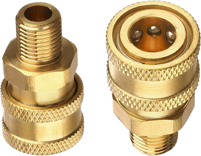 #ad 1 4 NPT Quick Connect Fittings 2 PCs1 4 Inch Male Pressure Washer Quick Connec $14.99
