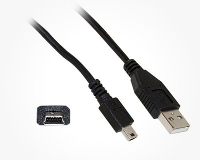 NEW 6ft Mini USB 2.0 Cable, Black, Type A Male to 5 Pin Mini-B Male 10UM-02106BK