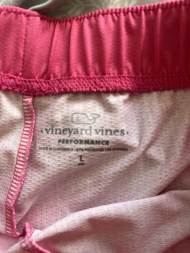 New VINEYARD VINES PERFORMANCE Shorts Girls Size Large Puzzle Whale Gym Stretch - Picture 8 of 14