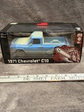 1971 CHEVROLET C-10 PICKUP BLUE (DIRTY) 1/24 GREEN MACHINE BY GREENLIGHT 84223