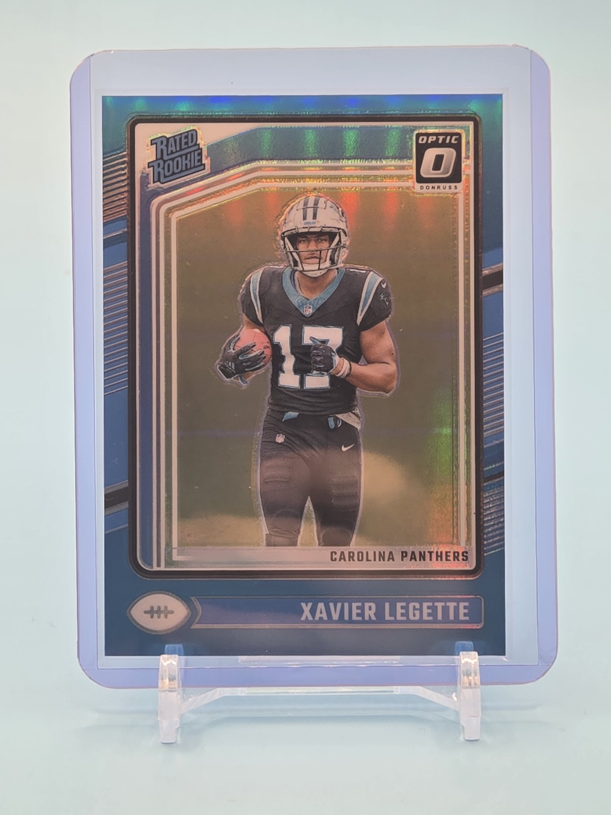 2024 Panini Donruss Optic - Rated Rookie Xavier Legette #299 Aqua Prizm /299...